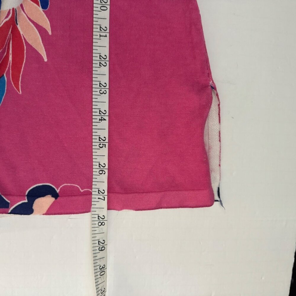 Boston Proper NWOT Floral Multicolor Oversized XS Lightweight Sweater Colorful - Picture 11 of 11